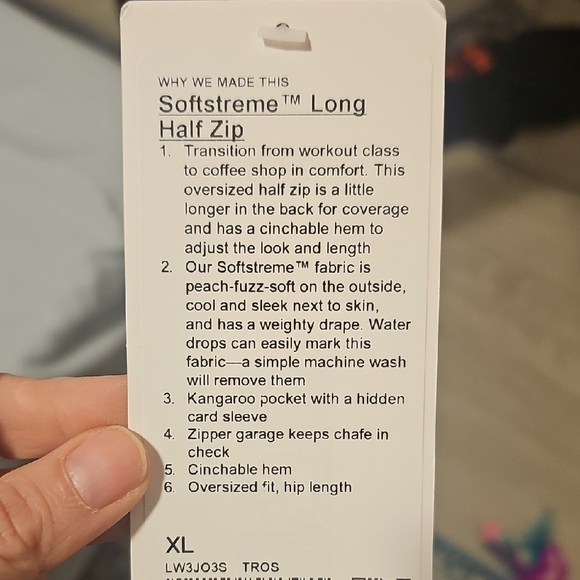 Lululemon Softstreme Long Half Zip - Picture 3 of 6